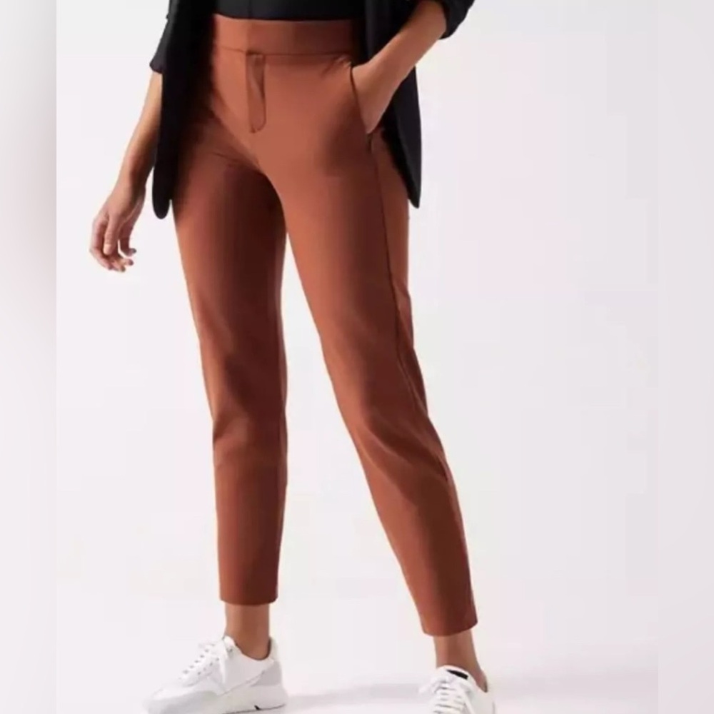 ATHLETA Stellar Skinny Trouser Pant Size 22 Ancient Mahogany EUC